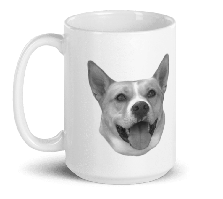Taza de café | Retrato de perro personalizado