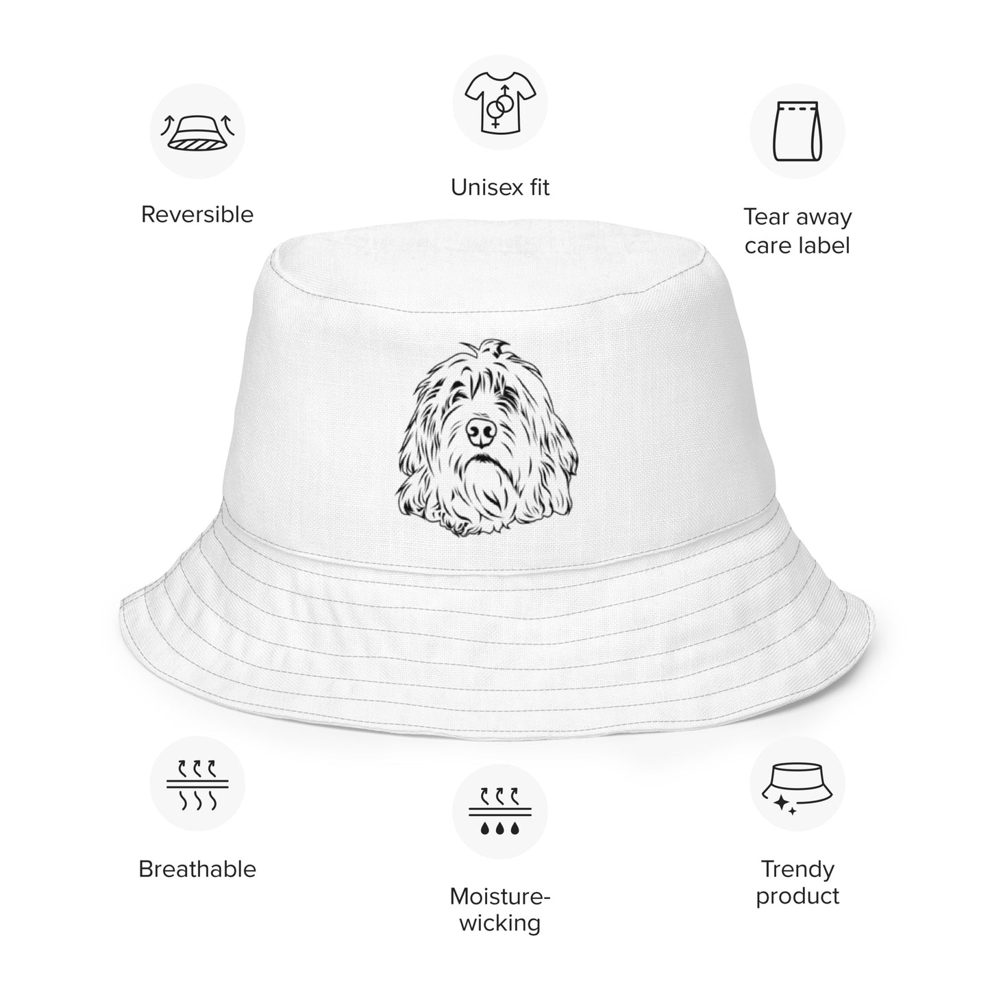 Bucket Hat | Personalized Dog Art