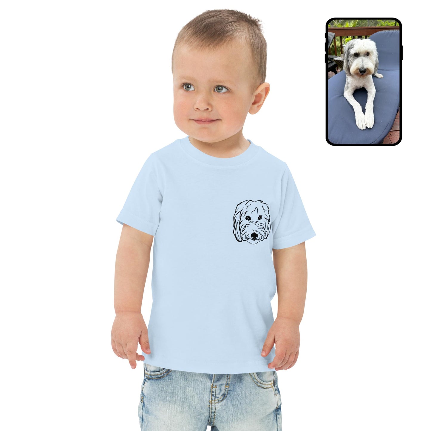 Toddler's T-Shirt | 100% Cotton Personalized Dog Shirt