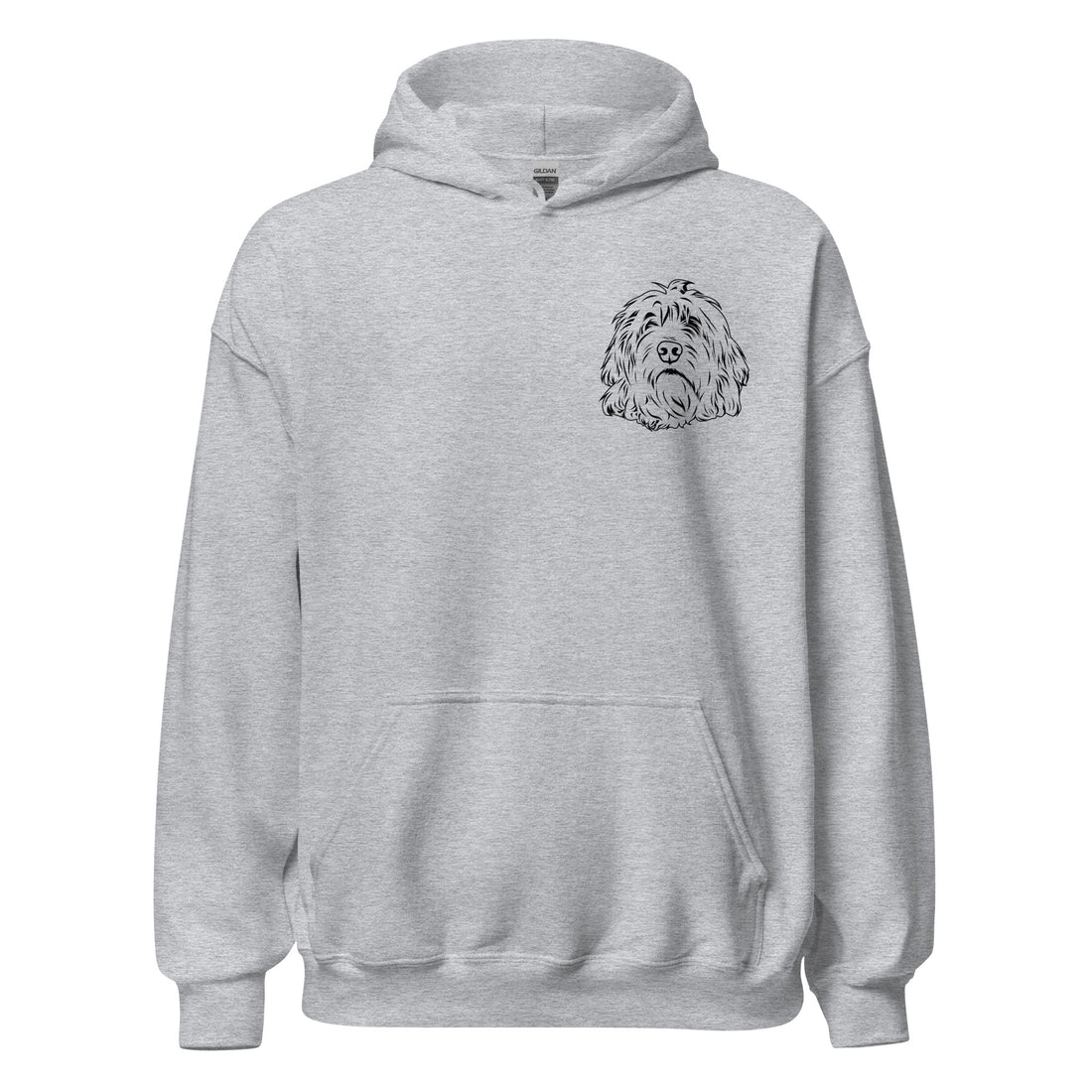 Sweat-shirt à capuche | Dessin au trait personnalisé pour animaux de compagnie