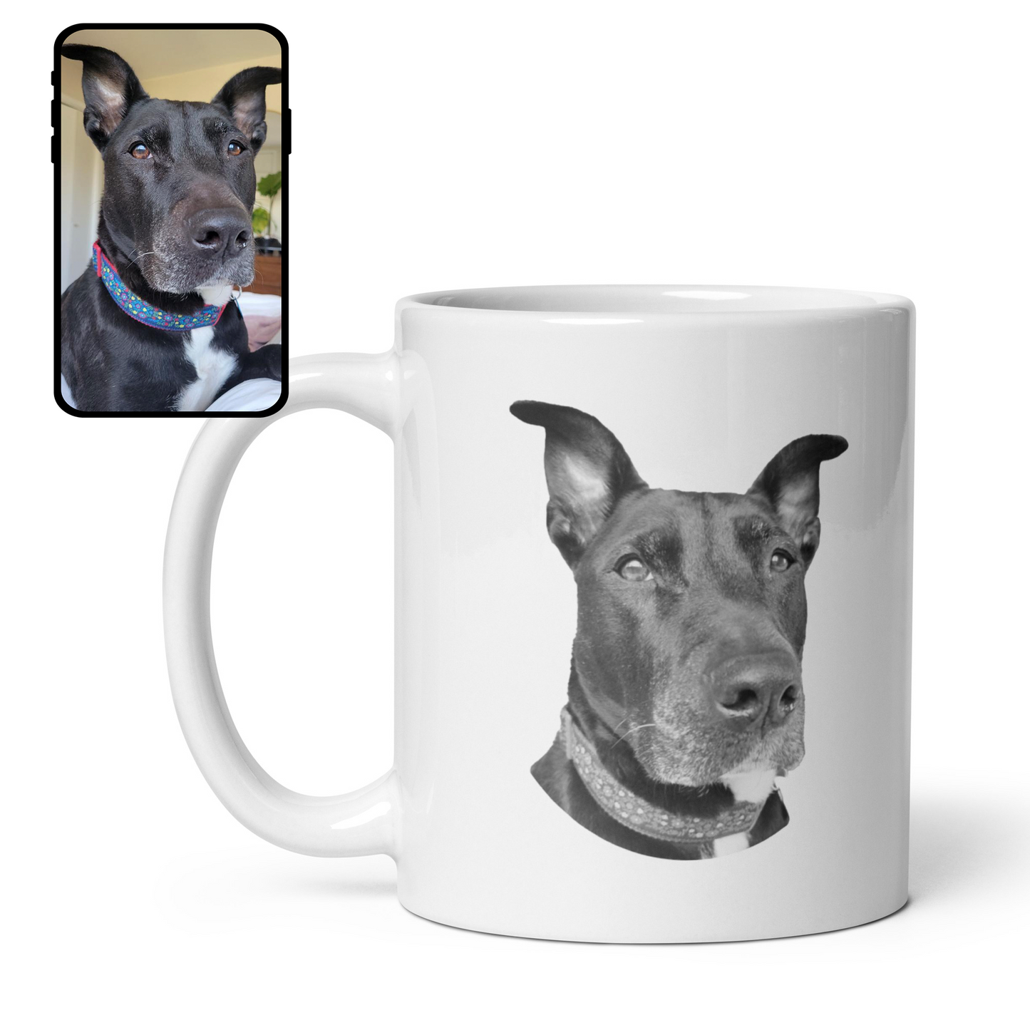 Taza de café | Retrato de perro personalizado