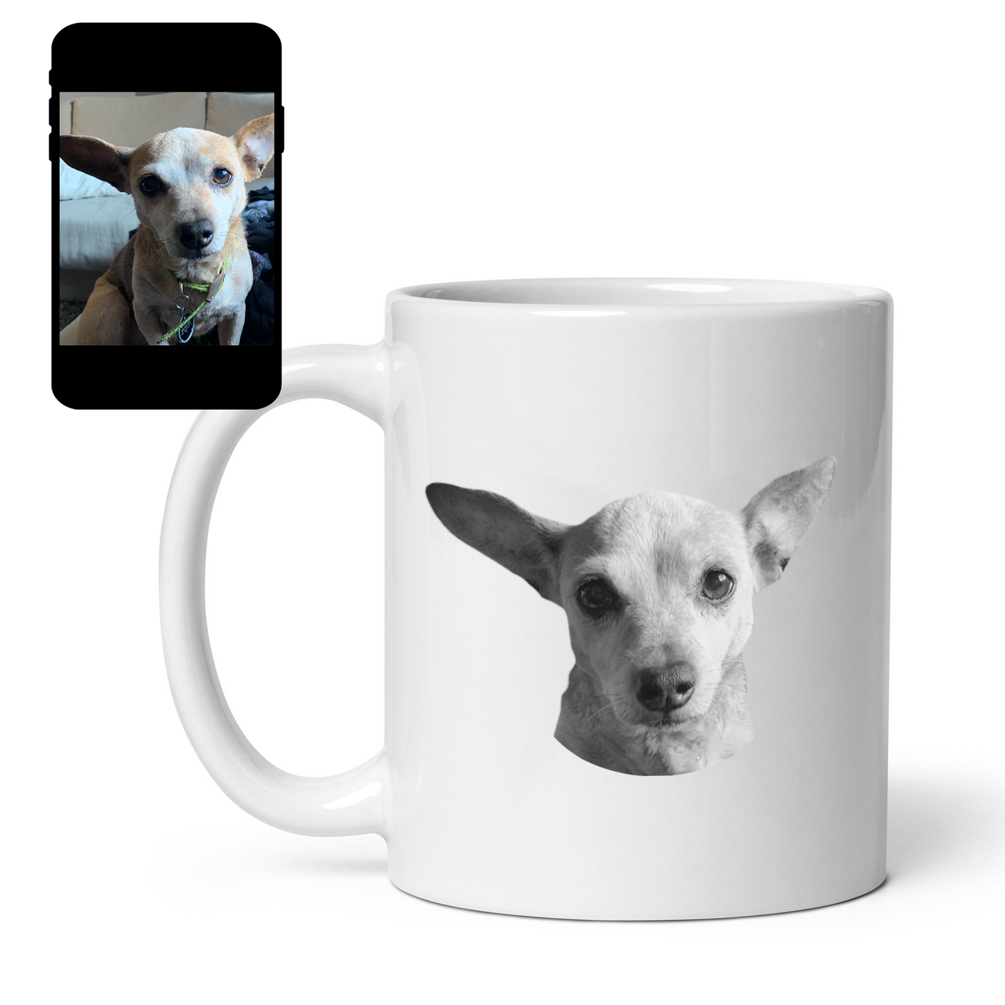 Taza de café | Retrato de perro personalizado