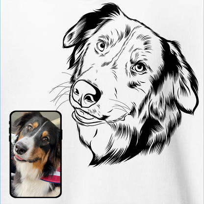 Drawstring Track Bag | Drawn from Your Pet's Face