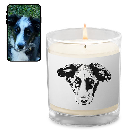 Custom Candle with Your Dog's Face
