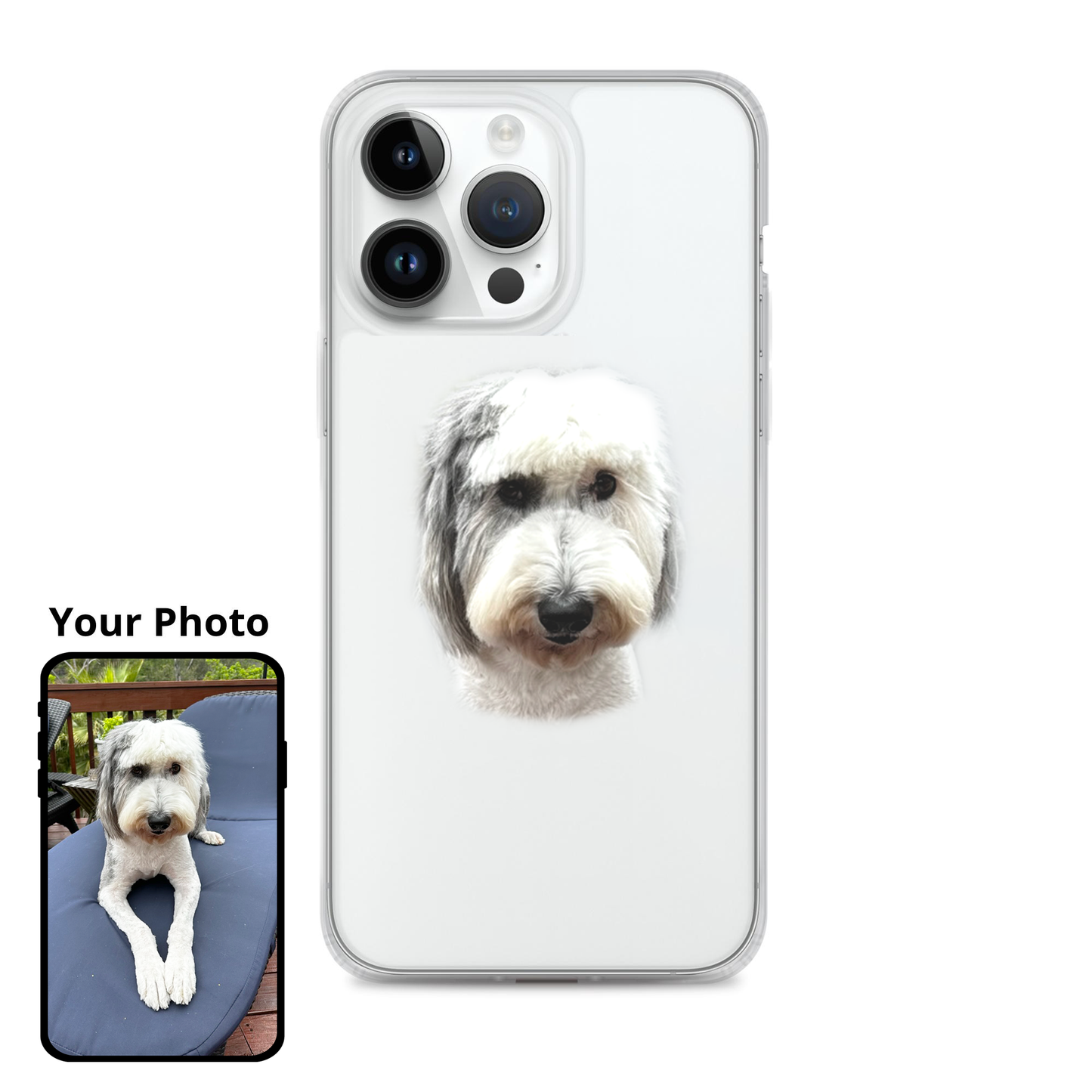 Étui de téléphone | Personnalisé avec le portrait de votre chien