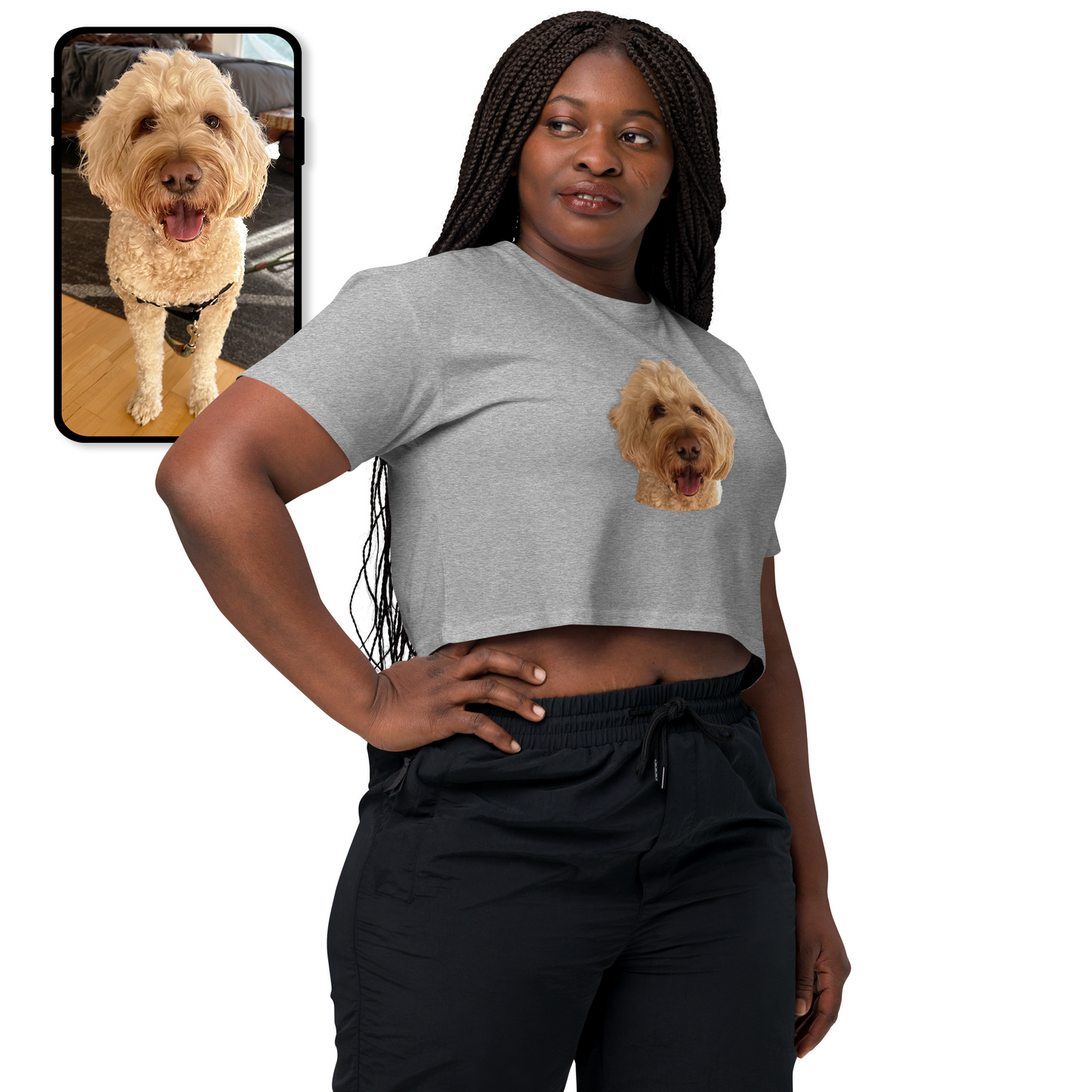 Crop Top | Colorful Pet Portrait Top