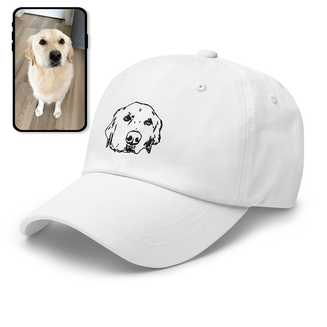 Chapeau de papa brodé | Personnalisé pour les amoureux des animaux