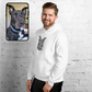 Hoodie Sweatshirt | Black & White Dog Portrait