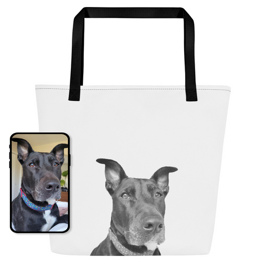 Premium Tote Bag | Personalized Pet Portrait