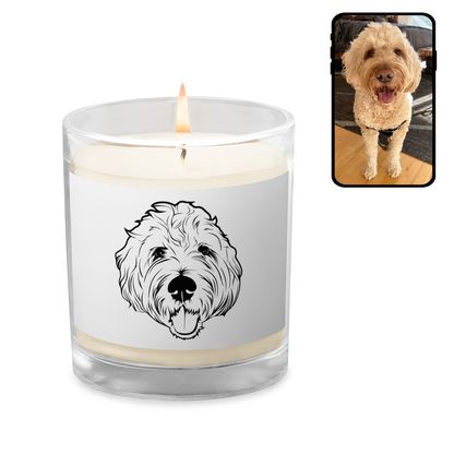 Custom Candle with Your Dog's Face