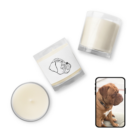 Custom Candle with Your Dog's Face