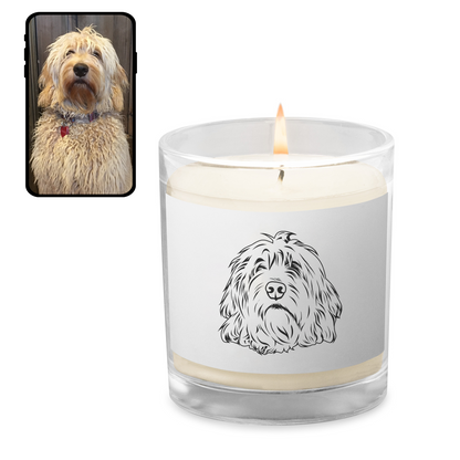 Custom Candle with Your Dog's Face