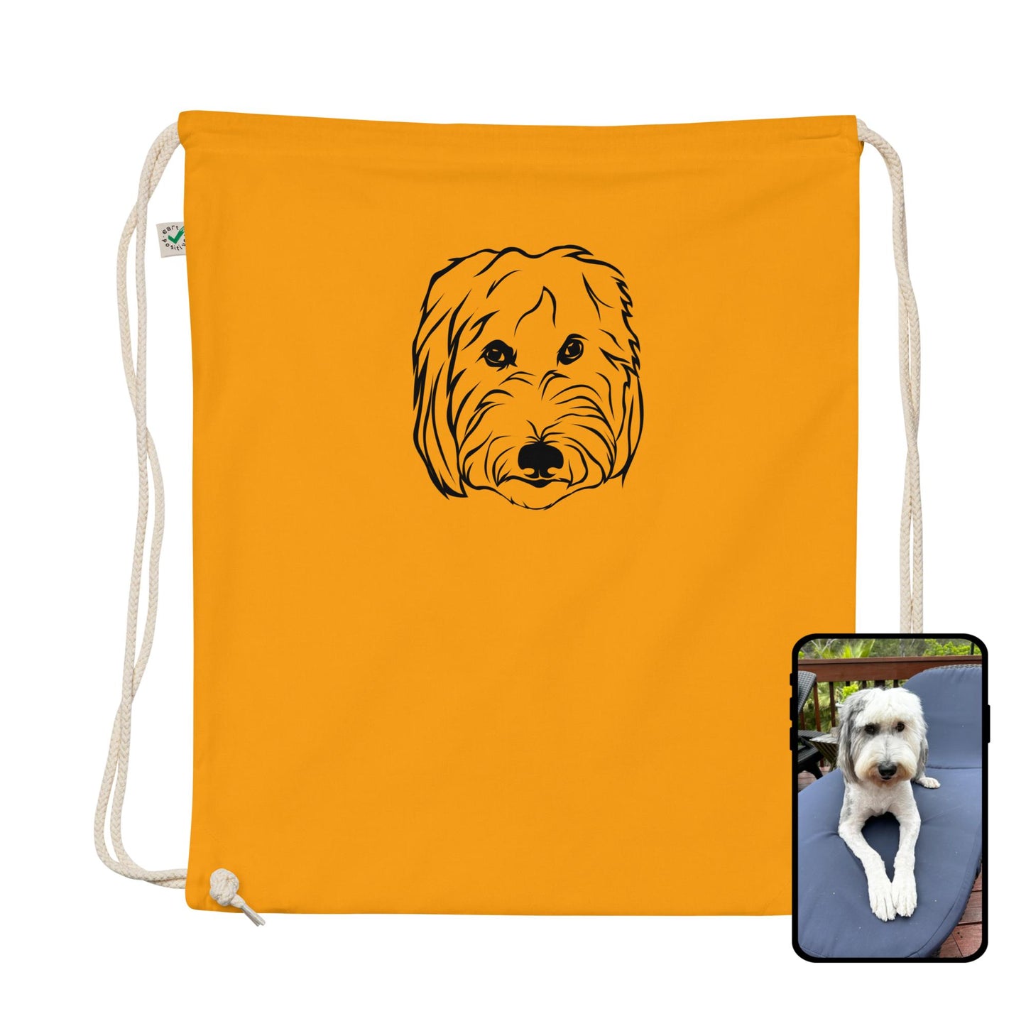 Drawstring Track Bag | Drawn from Your Pet's Face