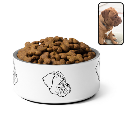 Food Bowl | Customized Dog Line Art Dish