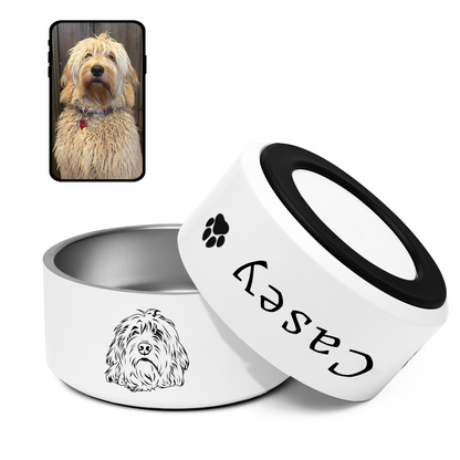 Food Bowl | Customized Dog Line Art Dish