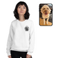 Crew Neck Sweatshirt | Personalized Pet Portrait - Black & White