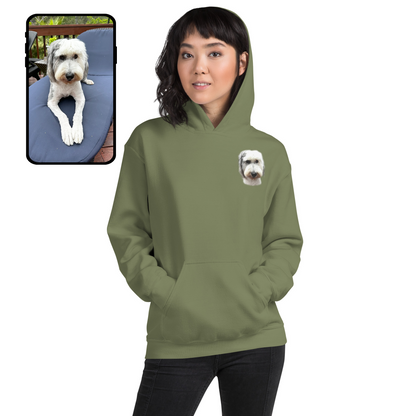 Hoodie Sweatshirt | Colorful Dog Portrait