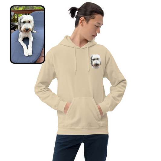 Hoodie Sweatshirt | Colorful Dog Portrait
