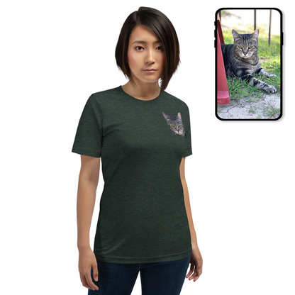 Tee Shirt | Unisex Colorful Pet Portrait Top