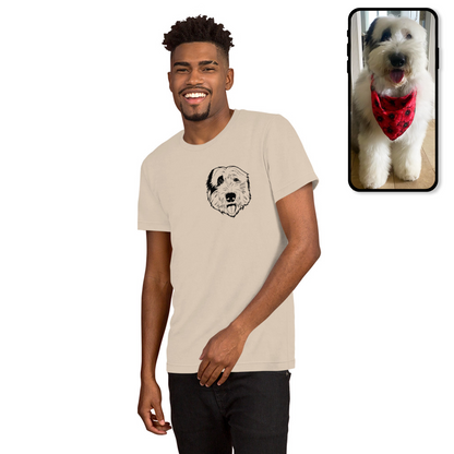 Tee Shirt | Unisex Custom Pet Line Art T-Shirt