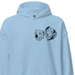 Hoodie Sweatshirt | Personalized Line Art with TWO Dog Faces!