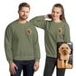 Crew Neck Sweatshirt | Colorful Custom Pet Portrait