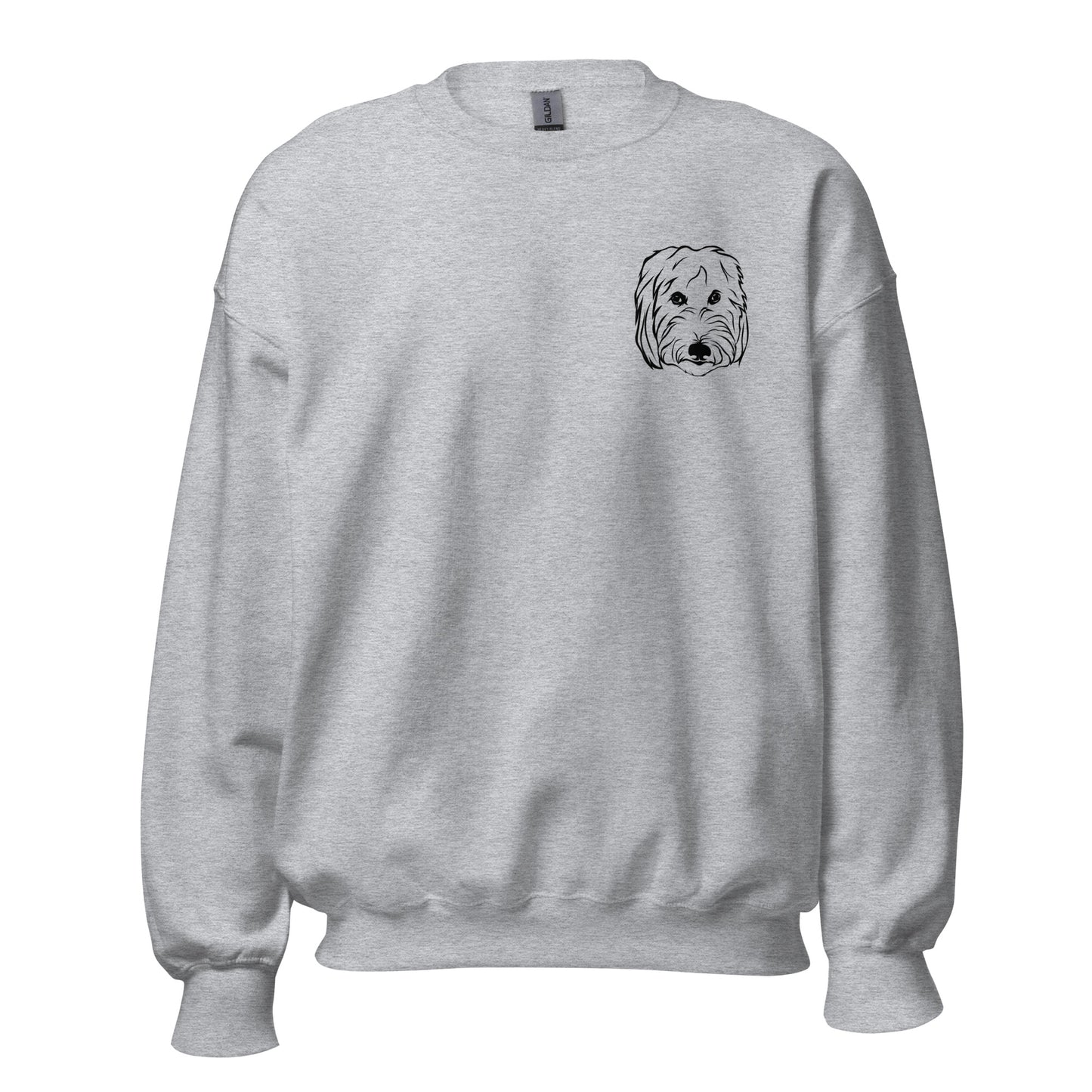 Crew Neck Sweatshirt | Custom Pet Line Art