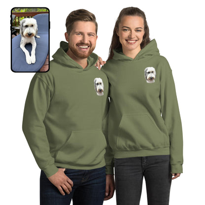 Hoodie Sweatshirt | Colorful Dog Portrait