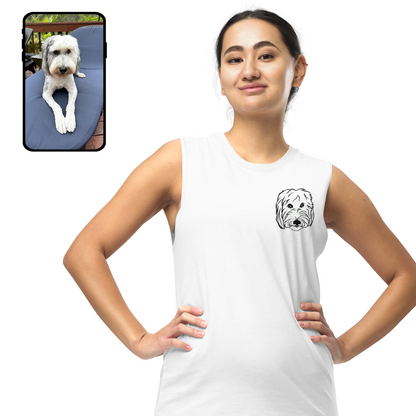 Muscle Tank | Unisex Custom Dog Art Tank Top