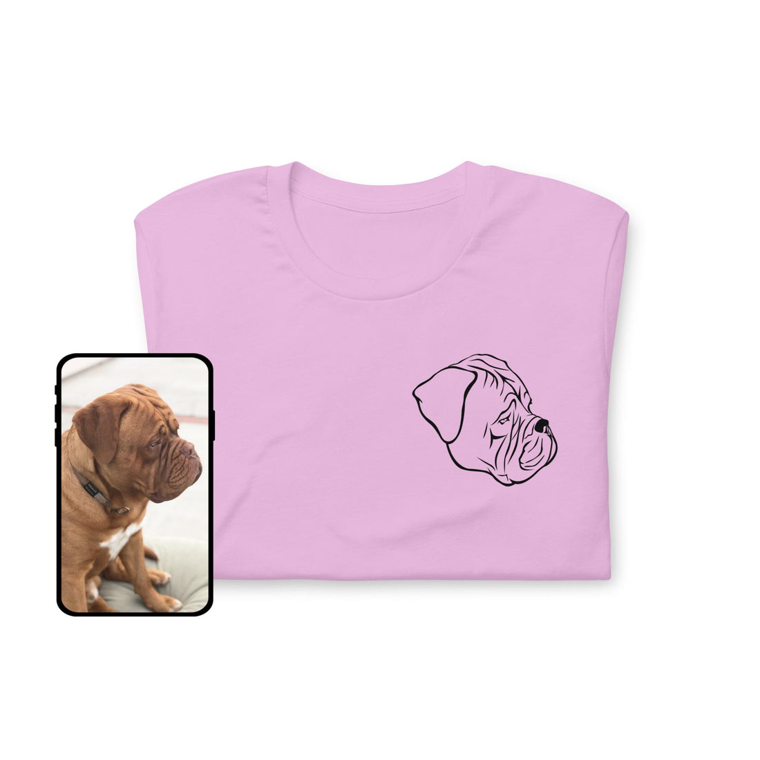 Camiseta | Camiseta unisex personalizada con diseño de línea para mascotas