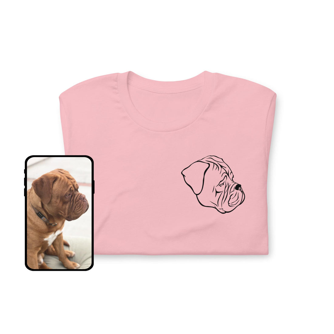 Camiseta | Camiseta unisex personalizada con diseño de línea para mascotas