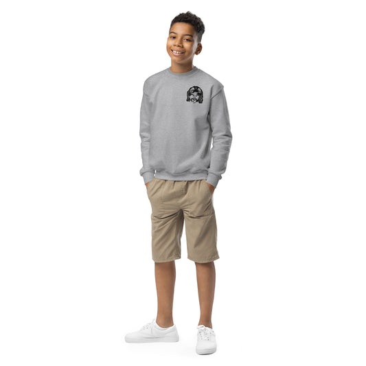 Kids Crewneck Sweatshirt | Custom Line Art Sweatshirt