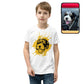 Kids Splash Tee | Custom Dog Face Line Art