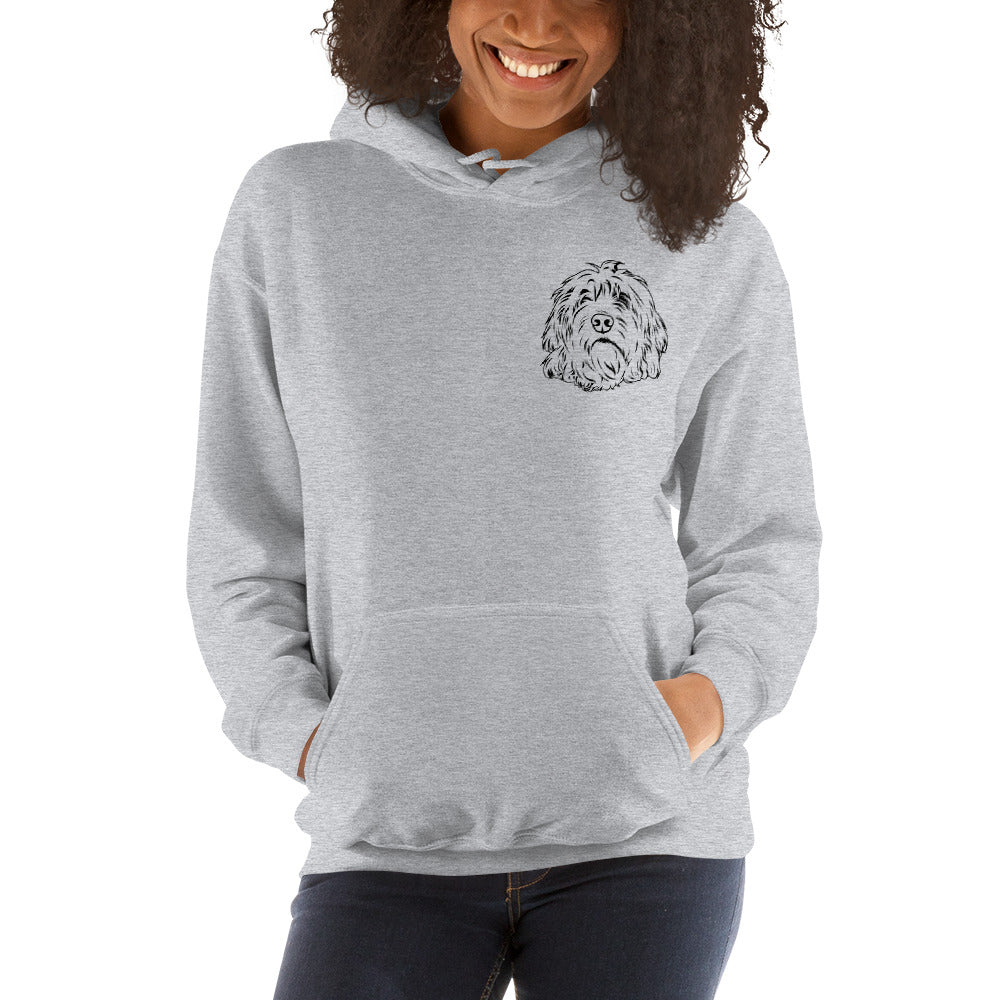 Sweat-shirt à capuche | Dessin au trait personnalisé pour animaux de compagnie
