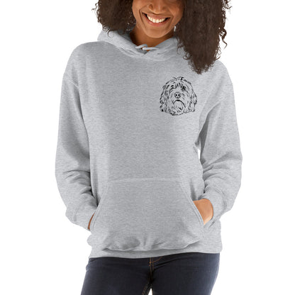 Hoodie Sweatshirt | Personalized Pet Line Art